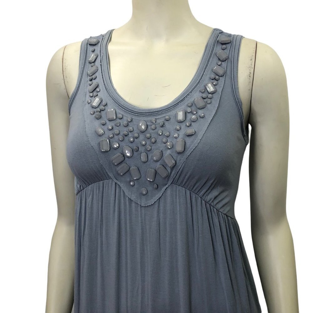 ECI NEW YORK‎ GRAY DRESS BEADS EMBELLISH SZ 2 NWT - Picture 3 of 6